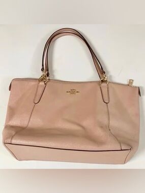 COACH Ava Glitter Tan Tote